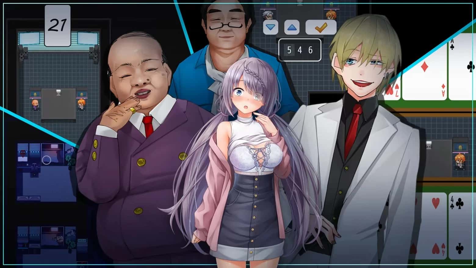 密室游戏决斗～今天谁会买走我的女友～背景